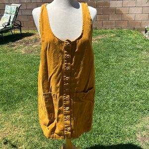 Jungmaven Golden Button-Down Mini Dress